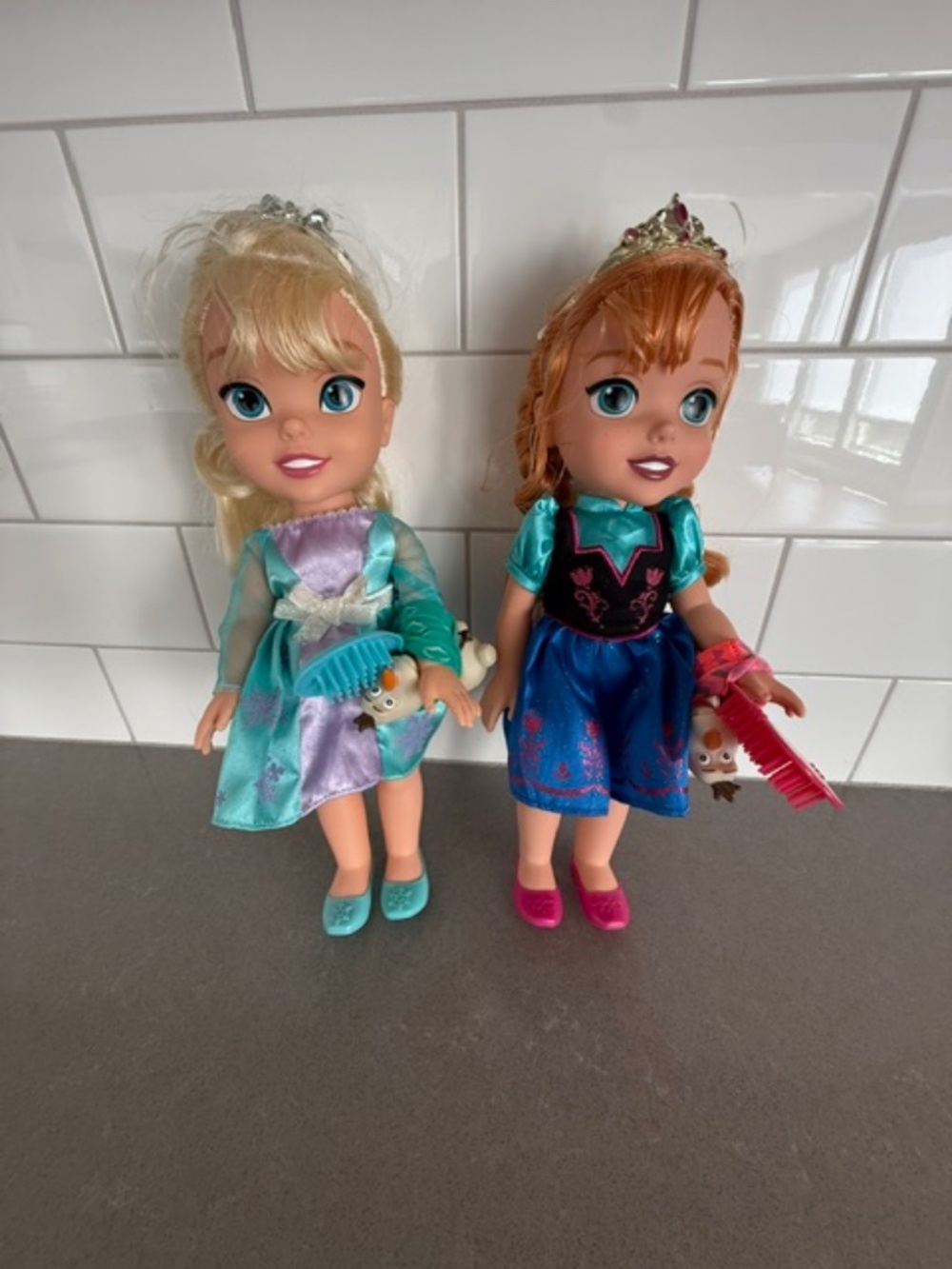 Disney Frozen Deluxe Toddler Elsa & Anna Doll Set-Olaf-13"